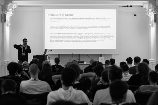 Juan Sacco, founder of Exploit Pack at No Hat conference (Italy)